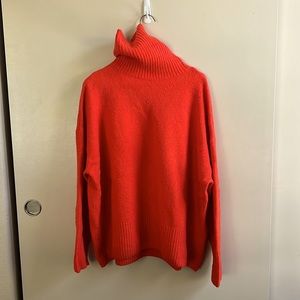 & Other Stories red cowl neck sweater